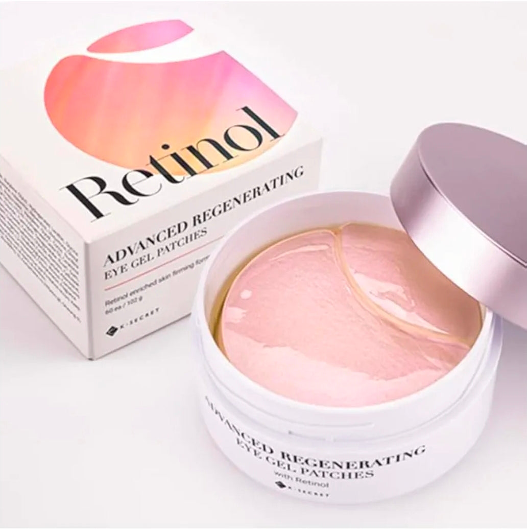 K-SECRET Retinol Advanced Regenerating Eye Gel Patches -  Under Eye Masks for Anti-Wrinkles, Anti-Aging, Dark Circles, Puffiness