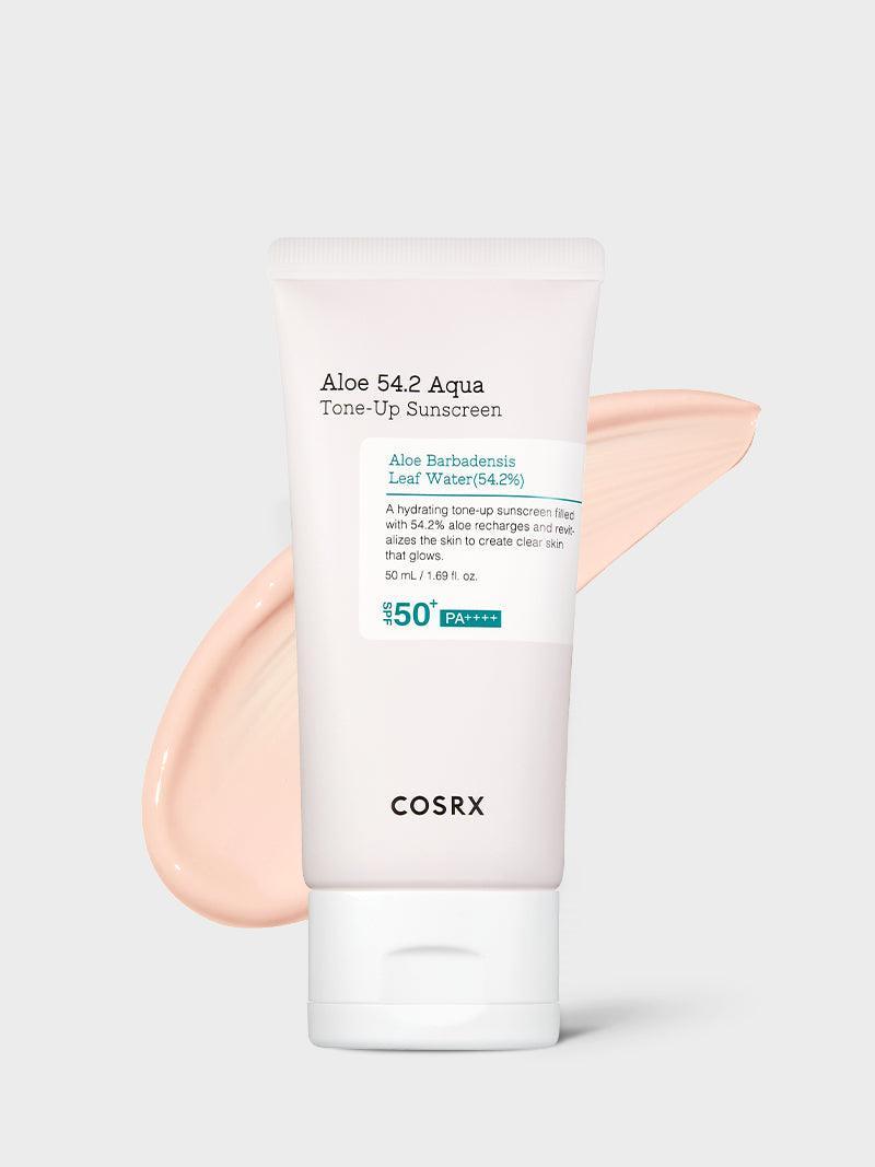 Protector solar COSRX Aloe 54.2 Aqua Tone-up FPS 50+ PA++++