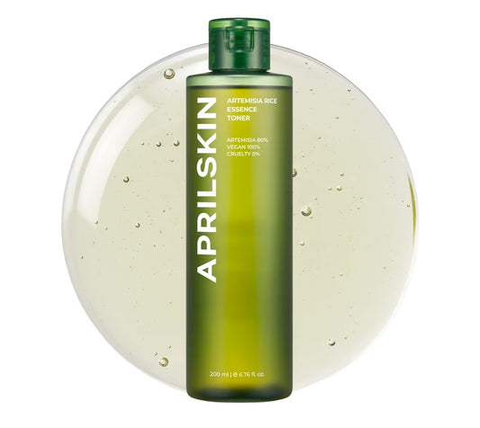 APRILSKIN Artemisia Korean Rice Toner - 100% Korean Mugwort, Hydration Boost Facial Toner, Vegan, Cruelty Free, Low pH, No sulfates and Artificial Fragrance