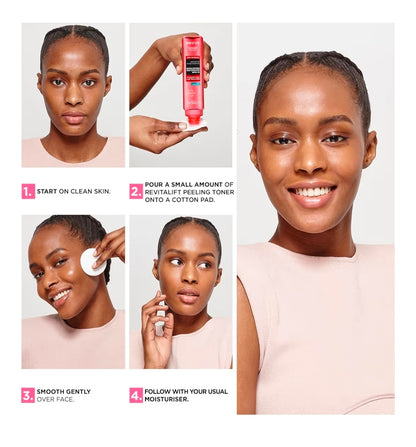 L'Oréal Paris Revitalift 5% Pure Glycolic Acid - Tónico exfoliante con aloe vera, sin alcohol ni fragancia
