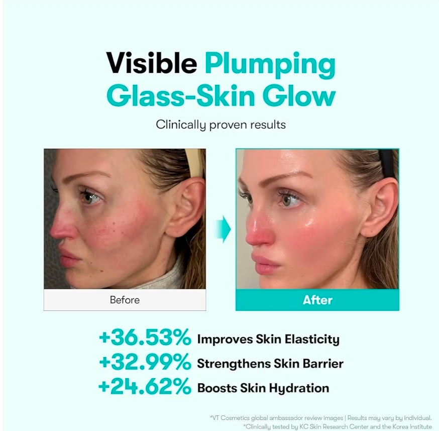 VT COSMETICS PDRN 100 Essence - Intensive Glow Serum, 100,000ppm Vegan PDRN, Skin Restoration & Plumping, Hydrating & Moisturizing, Firming, Fine Lines