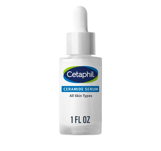 Suero de ceramidas Cetaphil: hidrata y restaura la barrera cutánea. Formulado con ceramidas y centella asiática. Diseñado para pieles sensibles. Sin fragancia. Probado por dermatólogos.