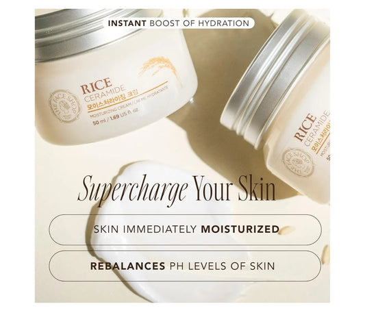 Crema hidratante con ceramidas de arroz de The Face Shop