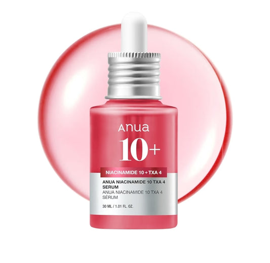 ANUA Niacinamide 10 + TXA 4 Serum, Hyaluronic Acid, Tranexamic Acid, Facial Serum for Glass Skin, Clarifying, Radiant Complexion with Natural Color
