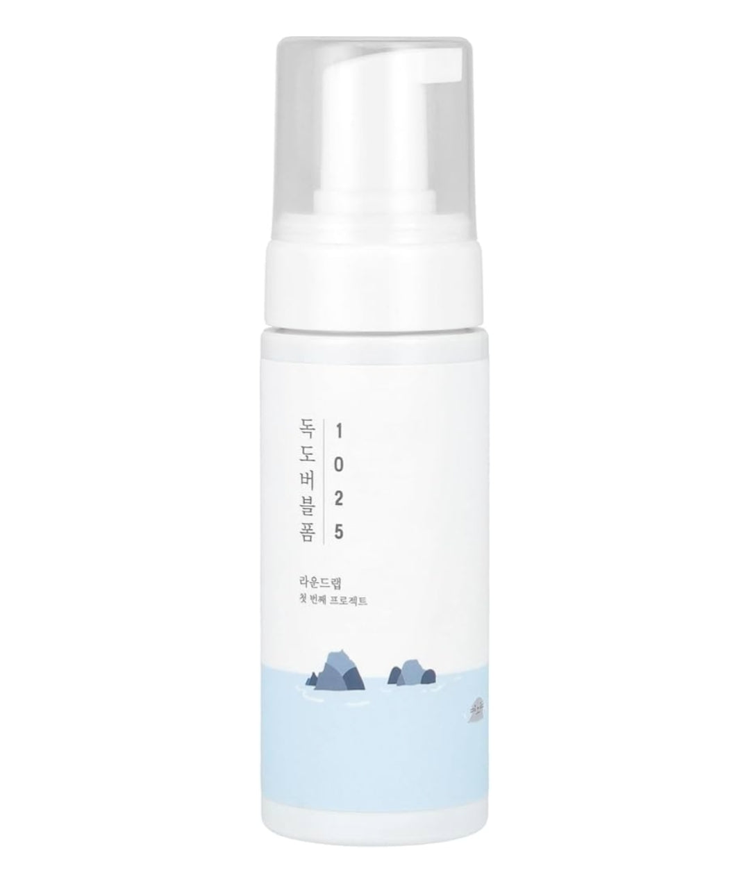 Round Lab 1025 Dokdo Bubble Foam Cleanser - Gentle Face Wash for Sensitive Skin, Low pH 5.5, Hydrating, Soothing Panthenol & Deep Sea Water, Hypoallergenic, Fragrance-Free