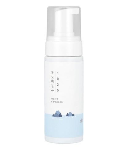 Round Lab 1025 Dokdo Bubble Foam Cleanser - Gentle Face Wash for Sensitive Skin, Low pH 5.5, Hydrating, Soothing Panthenol & Deep Sea Water, Hypoallergenic, Fragrance-Free