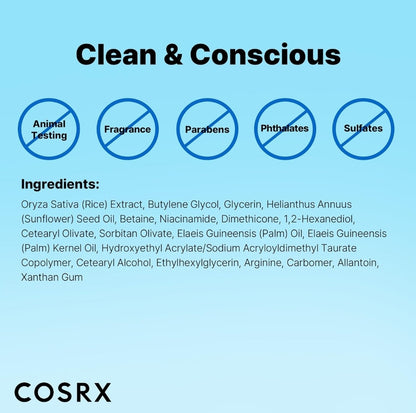 Mascarilla de spa nocturna de arroz nutritiva definitiva de COSRX: extracto de arroz al 68 % y niacinamida al 2 %