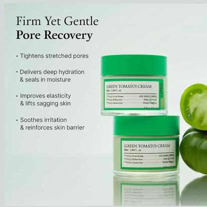 FULLY Green Tomato Facial Cream - Anti Aging, Hypoallergenic
REJUVENATING SKINCARE EXPERIENCE WITH GREE Cream, Pore Lifting with 65% Green Tomato Extract and Vitamin C, Facial Moisturizer for Hydration and Elasticity, Fragrance Free, Vegan