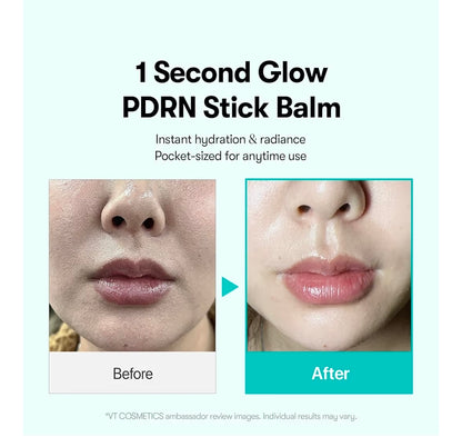 VT COSMETICS PDRN Essence Stick Balm - PDRN Collagen Multi Wrinkle Stick, All-in-One Eye & Neck Treatment, Glow Makeup Base & Face Treatment Balm, Plumping, Fine Lines