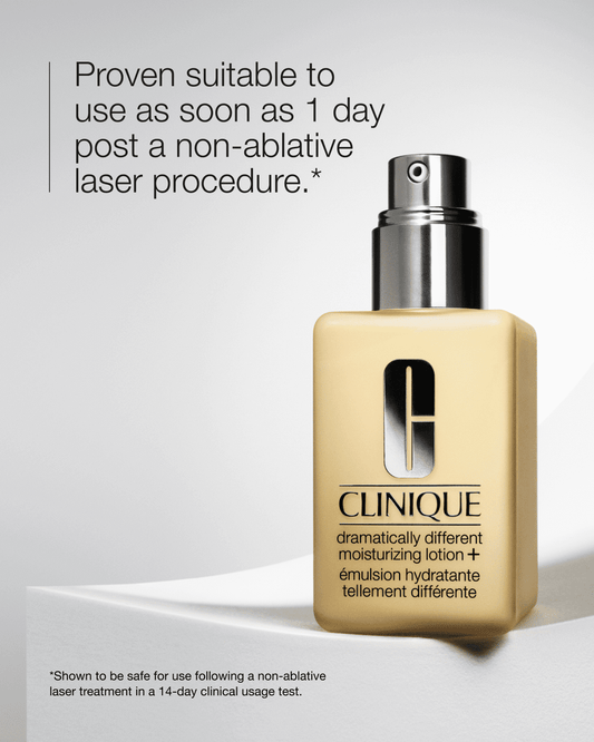 Loción hidratante Dramatically Different de Clinique+ para piel seca