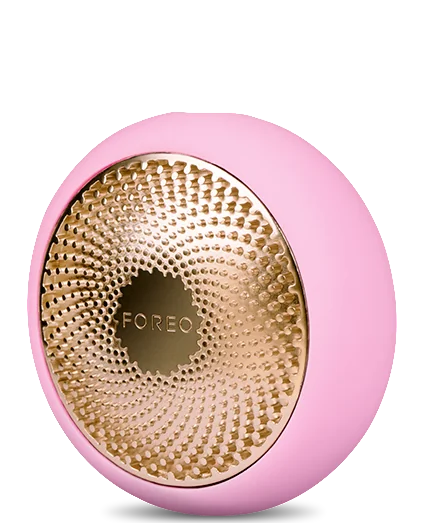 Foreo UFO 2 - Swedish Beauty Tech Power Mask - Supercharged LED Cooling/Warming 1 min Face Treatment - Microcurrent Face Moisturizer - Dark Spot & Acne Scar Treatment for Face - Anti Aging – Nourishing - Pearl Pink