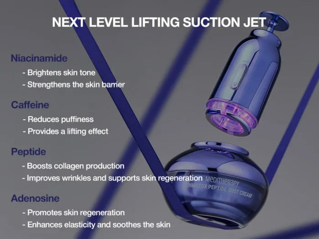 Meditherapy - Inmotox Suction Jet - Device that designed to lift sagging skin caused by tight muscles and fat, helping to revitalize for a firmer complexion