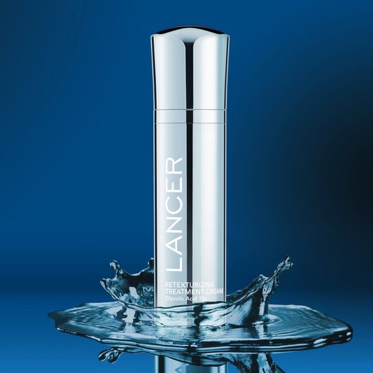 Lancer Skincare Retexturing Treatment Cream 50ml - Glycolic acid: An alpha-hydroxy acid that exfoliates rough and dead skin cells