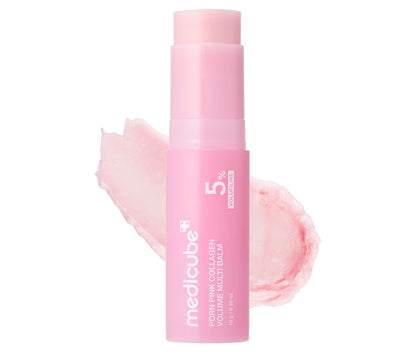medicube PDRN Pink Collagen Volume Multi Balm Stick - Volufiline, PDRN, NAD, Collagen, Balm for Under-Eyes, Neck, Forehead, Smile Lines, Lips, Plumping, Radiance