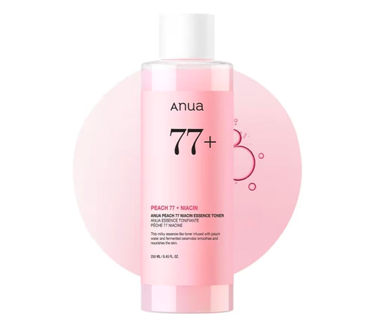 Anua Peach 77 Niacin Essence Toner - Brightening Toner for Face, Niacinamide, Panthenol, Ceramides