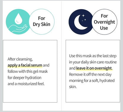 COSNORI Panthenol Hydrogel Mask - Calming & Hydrating, Supports Skin Texture, Moisturizing, Skin Comfort, Korean Facial Mask for Sensitive Skin - 1 Mask