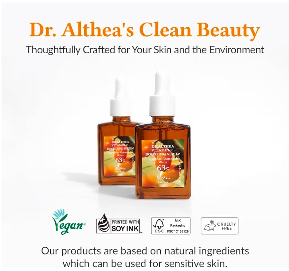 Suero potenciador de vitamina C Dr. Althea: suero facial diario con ácido tranexámico (TXA) para todo tipo de piel. Ayuda a eliminar manchas oscuras y un tono desigual.