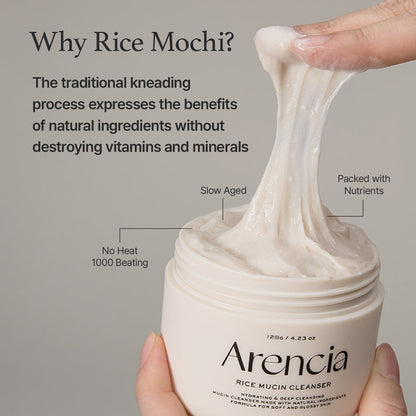 Arencia Rice Mucin Face Cleanser - Improves skin texture & hydration