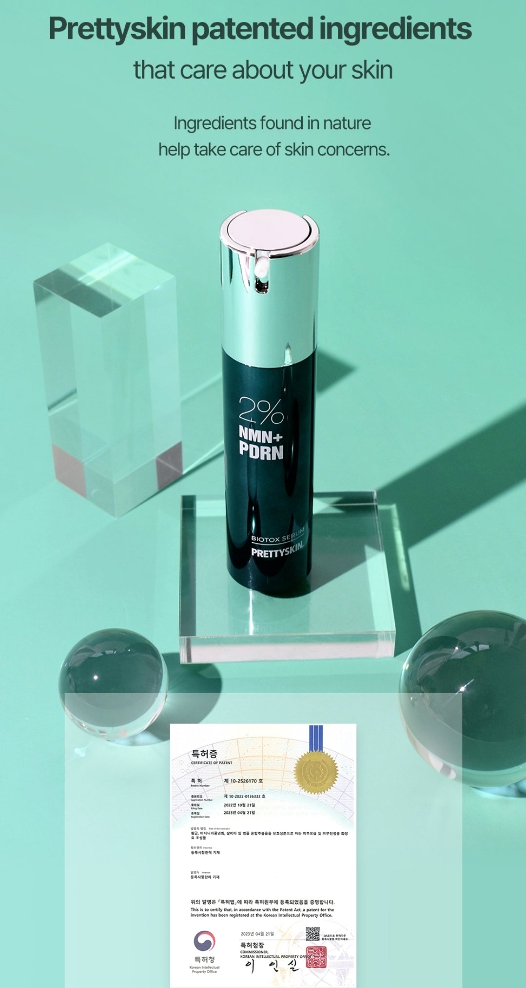Prettyskin 2% NMN+ PDRN Biotox Serum - For signs of aging and improve overall skin texture