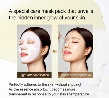 Mixsoon Bean Collagen Hydrogel Mask - Plant-Based Nutrition, Radiance, Hydration All-In-One Firming, Absorbing Over Time Korean Bean Essence Korean Collagen Mask - 1 Mask