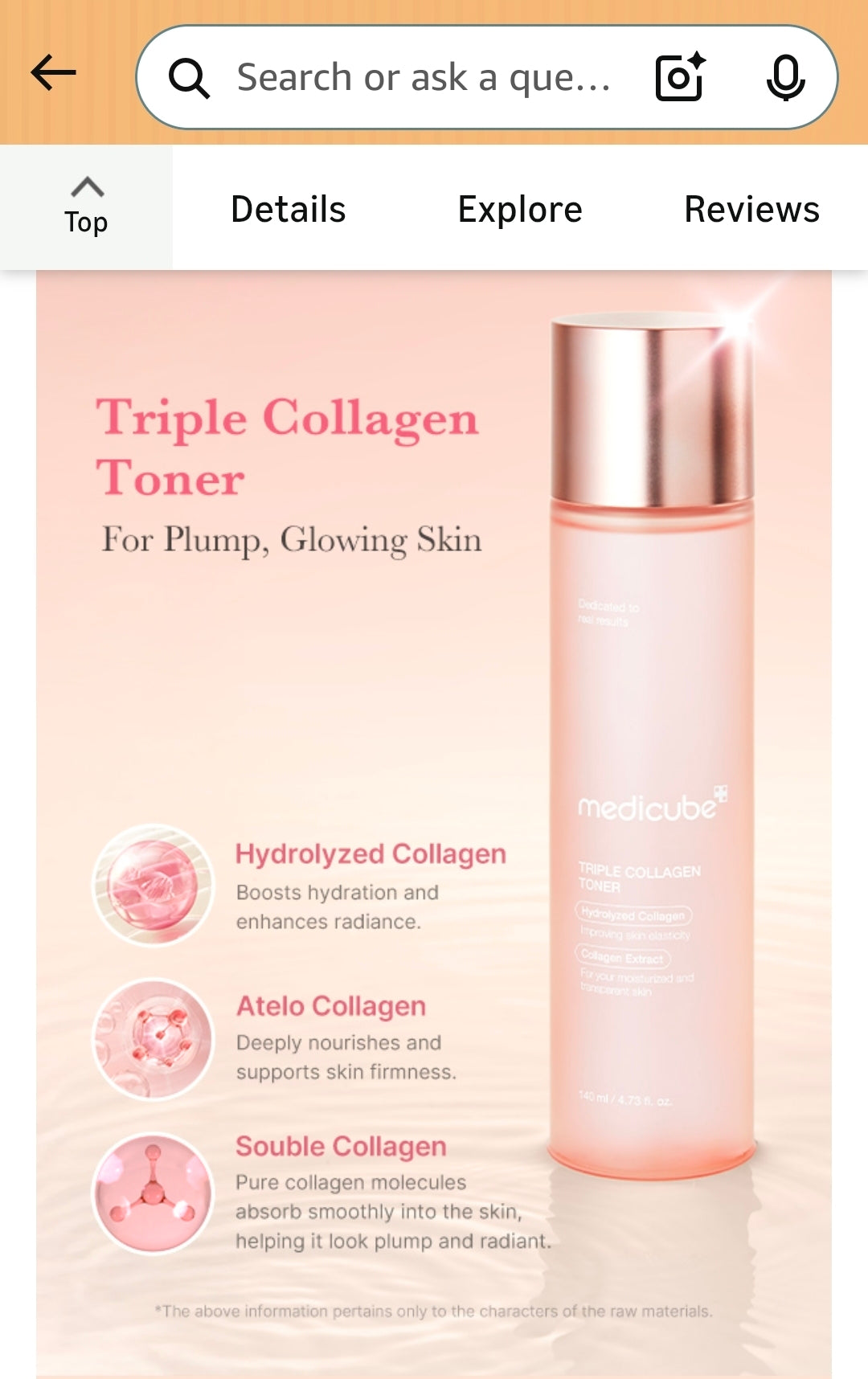 medicube Triple Collagen Toner - Powerful blend locks in moisture, leaving your skin smooth, plump, and revitalized