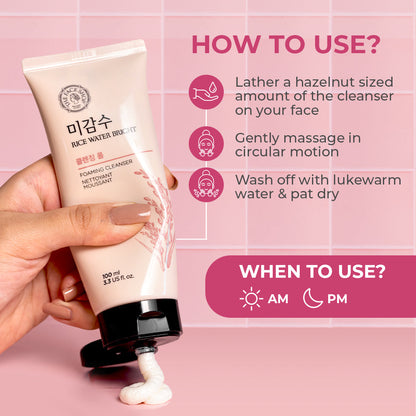 Espuma limpiadora Rice Bright de The Face Shop