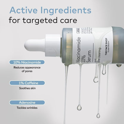 The Face Shop Alltimate Niacinamide 10% - Serum for Face with Caffeine & Peptide - Oil Control, Dark Spots and Pore reducer