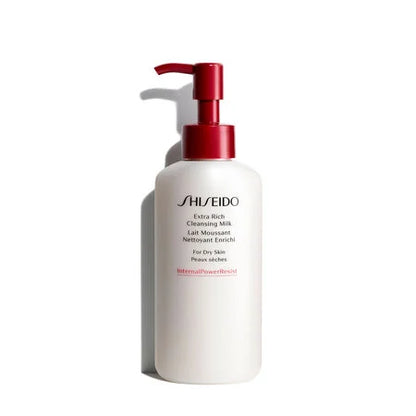 Leche limpiadora extra rica Shiseido: limpiador suave e hidratante para piel seca