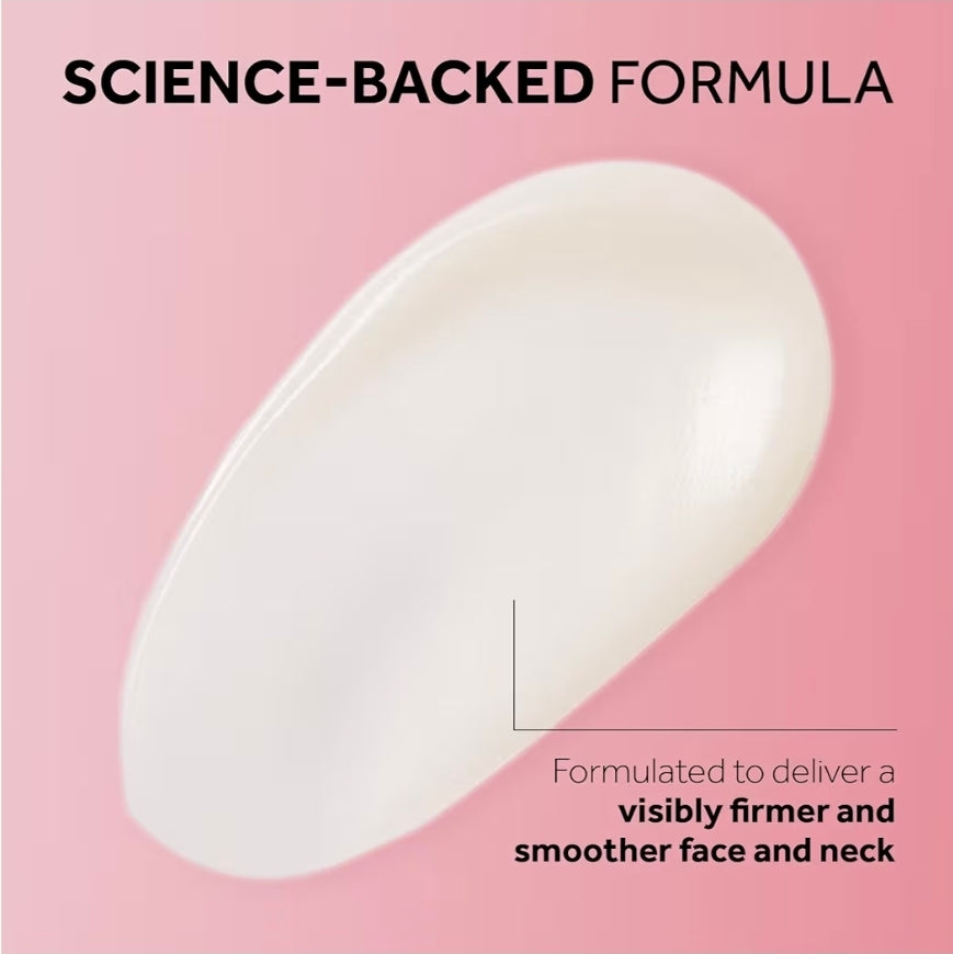 No7 Restore & Renew Multi-Action Face & Neck Serum - Anti Aging Serum for Deep Wrinkle Repair - Collagen Infused Skincare with a Hydrating Blend of Hibiscus Peptides & Hyaluronic Acid (1oz)