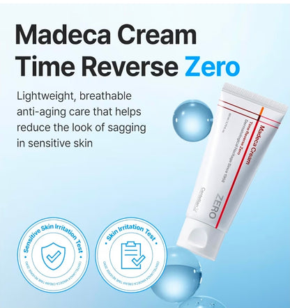 CENTELLIAN 24 Madeca Cream Time Reverse Zero - Anti-Aging Face Moisturizer, Korean Face Cream with Centella Asiatica & TECA, Firming, Wrinkle Care, Barrier Repair for Sensitive & Oily Skin