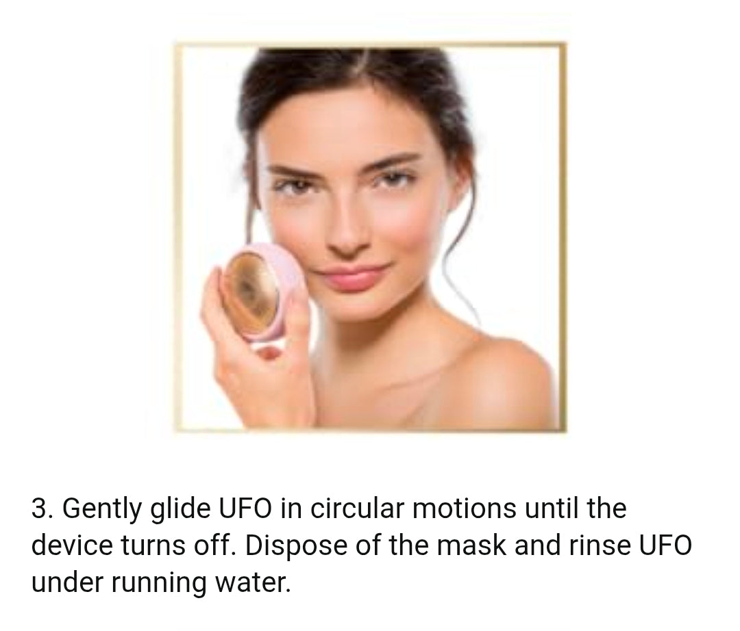 Foreo UFO Smart Mask Treatment Device - Face Mask in 90 Seconds, Mask Treatment Device combining Advanced Facial Mask Treatment with Thermos/Cry/LED Light Therapy, Bluetooth