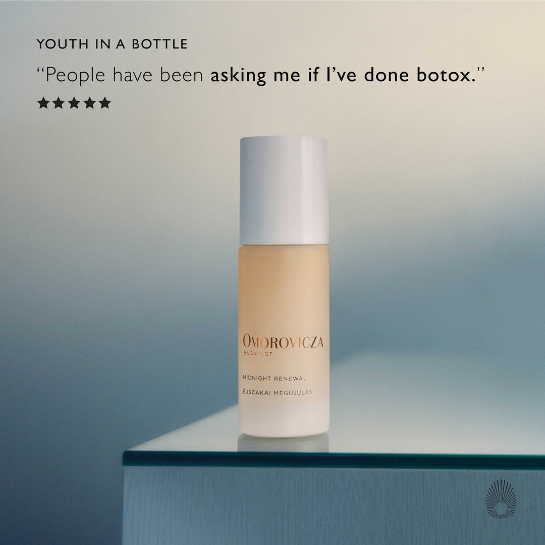 Omorovicza Midnight Renewal - Advanced overnight serum with Retinal and Bio Retinoid Mediterranean Microalgae to deliver visible results by morning