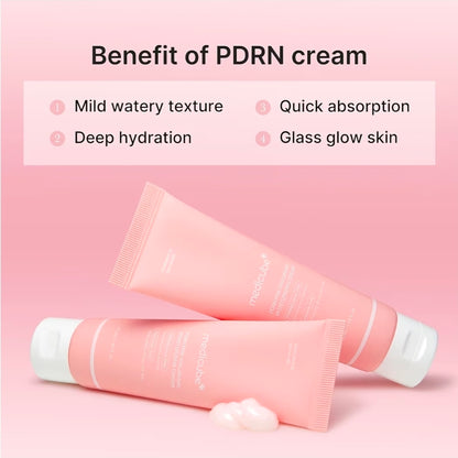 medicube PDRN Pink Peptide Cream - PDRN Hyaluronic Moisturizing Cream - Blemish Recovery, Relief & Hydrating Care, Restores Skin Elasticity & Glow, Evens Skin