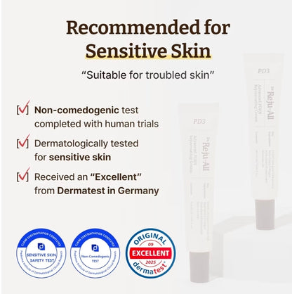 Dr. Reju-All Advanced PDRN Rejuvenating Cream – 99% Pure Salmon DNA Gel Type Face Moisturizer – Optimal 1200ppm for Glass Skin & Plumping – Anti-Aging Skin Care Face Cream