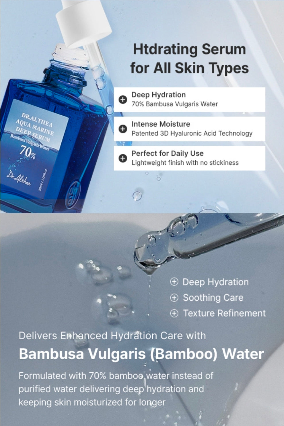 Dr.Althea Aqua Marine Deep Serum - Instant Hydration & Soothing Facial Serum