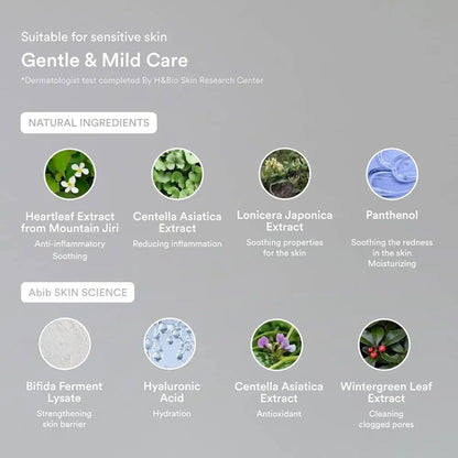 Abib Heartleaf Calming Toner - Skin Booster Toner for Senstive Skin, Irritated Skin, Instant Relief, Dark Spot Treatment, Hydration, Skin Toning