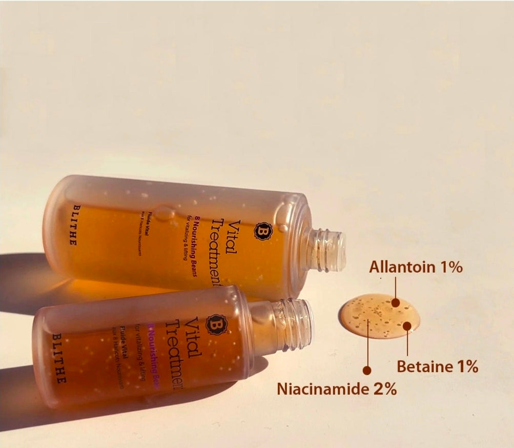 Blithe Vital Treatment 8 Nourishing Beans - Anti-Aging Essence Treatment - Targets signs of aging, improves skin elasticity and deeply hydrates skin, collagen and nutrients
