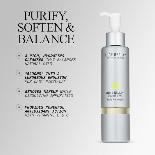 Juice Beauty Stem Cellular Cleansing Oil - Provides powerful antioxidant action with Vitamins E & C