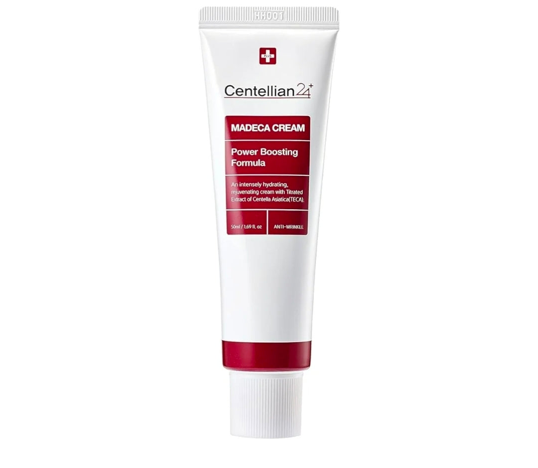 Centellian 24 Madeca Cream Power Boosting Formula - Strengthen the skin barrier, provide deep hydration, and offer anti-aging benefits such as wrinkle reduction and improved elasticity - Retinol Free