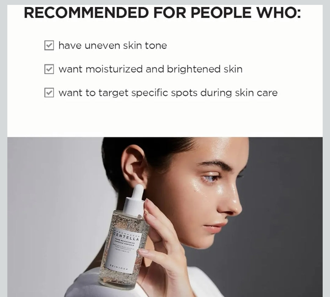 SKIN1004 Madagascar Centella Tone Brightening Capsule Ampoule 3.38oz - Calming Moisturizing Brightening, Sensitive Skin