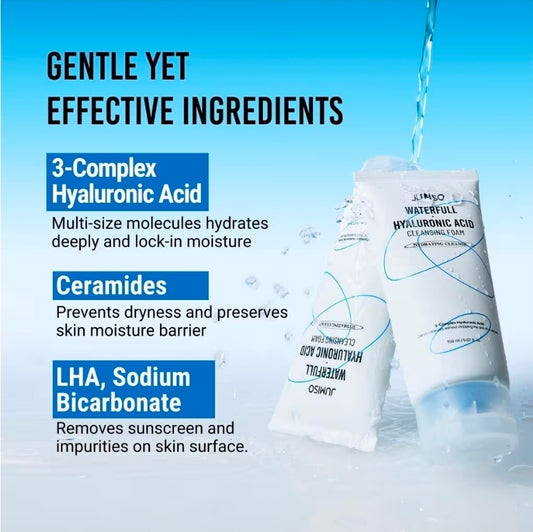 Espuma limpiadora con ácido hialurónico Jumiso Waterfull