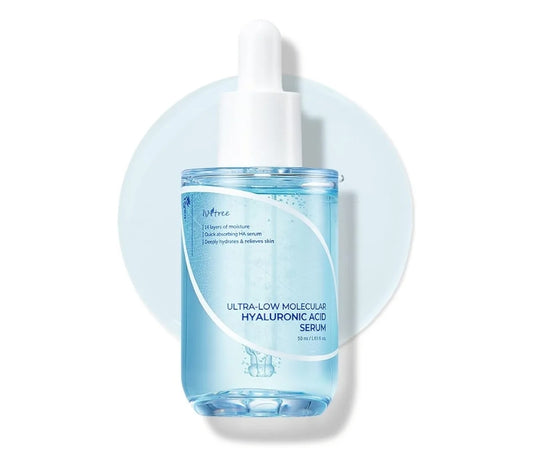 ISNTREE Ultra-Low Molecular Hyaluronic Acid Serum - Vegan, 14 Complex Hyaluronic Acid, Deep Hydration,  Lightweight & Fast-Absorbing