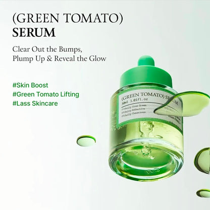 FULLY Green Tomato Serum - Pore Tightening with 67% Green Tomato Extract, Vit C and PHA, Elasticity Boosting and Skin Moisturization, Fragrance Free, Vegan