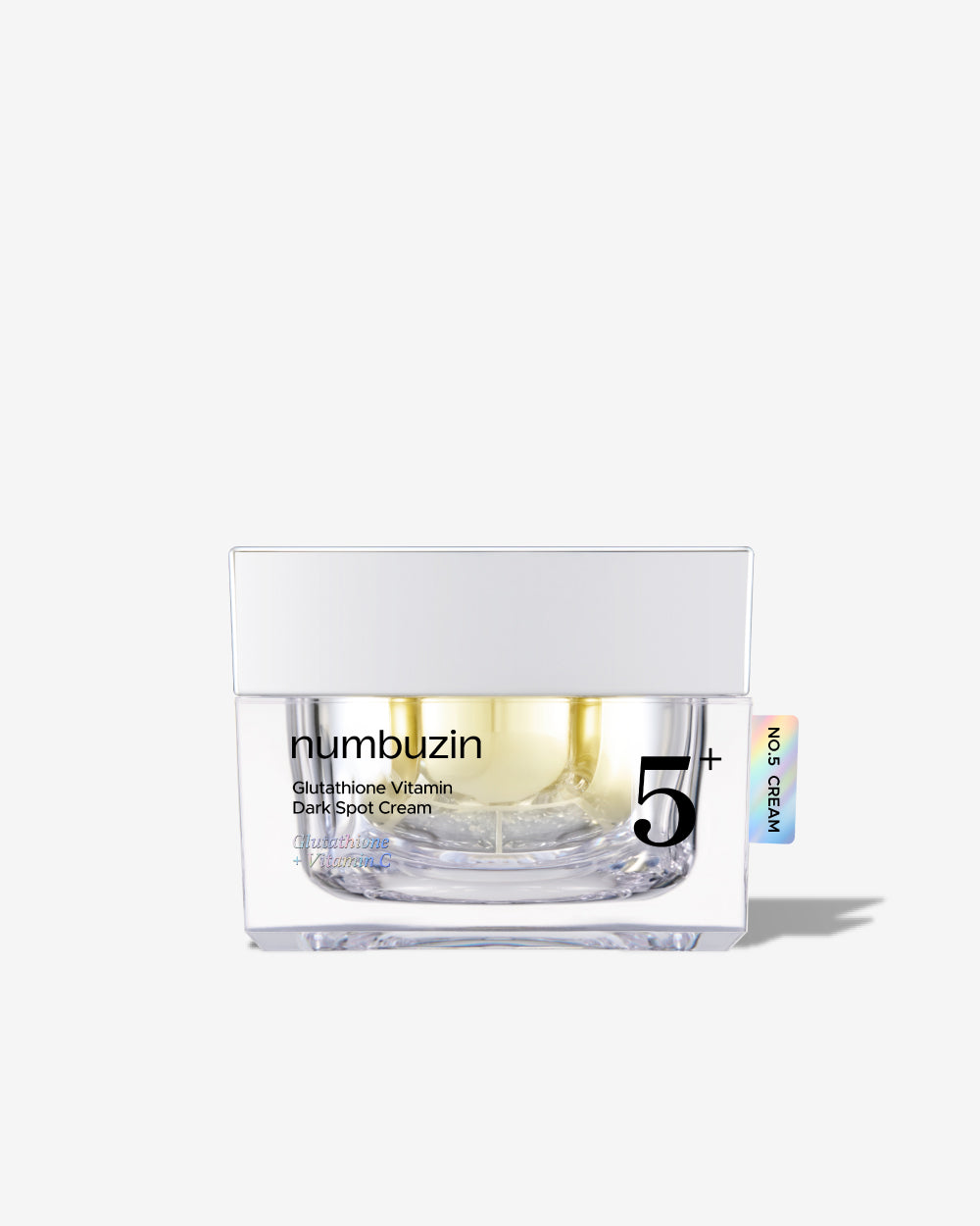 No.5+ Glutathione Vitamin Dark Spot Cream - Moisturizer with antioxidants, skin repairing and regenerating ingredients, deeply moisturizes and strengthens skin barrier while gently fading hyperpigmentation and dark spots