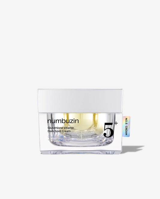 No.5+ Glutathione Vitamin Dark Spot Cream - Moisturizer with antioxidants, skin repairing and regenerating ingredients, deeply moisturizes and strengthens skin barrier while gently fading hyperpigmentation and dark spots