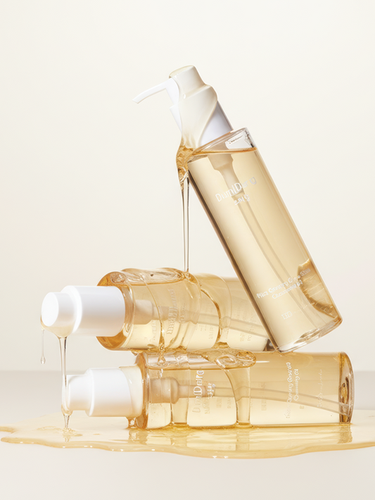 Dumidang Rice Ginseng Glass Skin Cleansing Oil - Sunflower Seed Oil. Rice Bran Oil,  Soybean Oil, and Jojoba Seed Oil helps to clear away dead skin cells and excess sebum