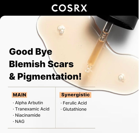 COSRX The Alpha Arbutin 2 Discoloration Care Serum - Even skin tone while soothing irritation and enhancing brightness, reduce dark spots and hyperpigmentation - Tranexamic Acid ( TXA) and Niacinamide