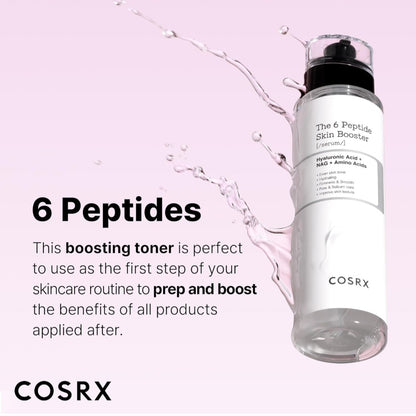 Suero tónico potenciador de colágeno con péptidos COSRX 6X, esencia facial con niacinamida y ácido hialurónico