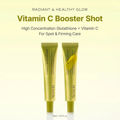 Arencia Vitamin C Booster Shot Serum - With Glutathione, Niacinamide and Vitamin E for Dark Spot Care, Fine Lines & Wrinkles, Glass Skin