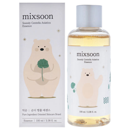 Mixsoon Soondy Centella Asiatica Essence-Soothing and Calming for Face, Jeju Island Cica Extracts and Hydrating Formula for Balanced Skin 3.38 fl.